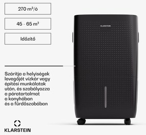 Klarstein DryFy Pro Connect 60 Smart, Párátlanító, WiFi, Kompresszor, 60l/24 h, 45-65 m²