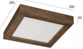 Brilagi-LED állítható fényű WOODY FRAME LED/24W/230V tölgy 30x30 cm IP44 + DO