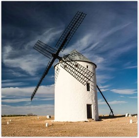 Poszterek 30x30 Szélmalom Fa lapátok