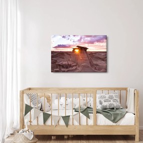 Kép - naplemente a sivatagban (90x60 cm)