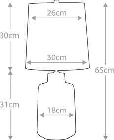 Elstead Lighting WOOLWICH WOOLWICH-TL Asztali lámpa 1x60W/E27