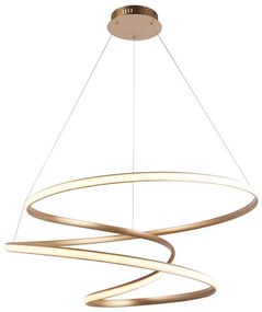 Endon 97639 - TWIRL LED dimmelhető kábelen függő csillár LED/88W/230V 3000K aranyszínű