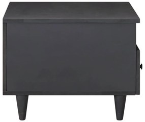 vidaXL Dohányzóasztal fiókkal Sokszínű 80 x 54 x 40 cm Tömör Mangófát