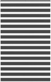 vidaXL zebrafüggönnyel fekete szövetszélesség 140,9 cm poliészter