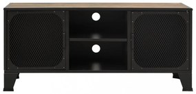 rusztikus barna fém és MDF TV-szekrény 105 x 36 x 47 cm