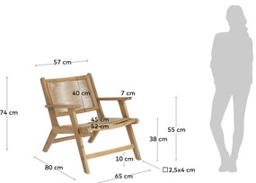 Geralda akácfa kerti fotel - Kave Home