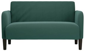 sötétzöld bársony loveseat kanapé 109 cm