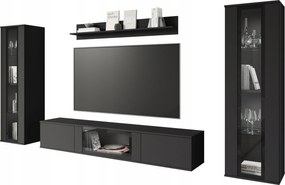 Caro modern bútor, nappali bútor szett, Rtv 180 cm, vitrin