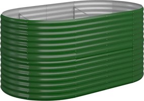 vidaXL zöld horganyzott acél kerti magaságyás 152x80x68 cm
