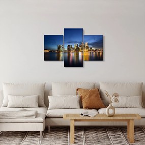 Éjszakai város képe (90x60 cm)