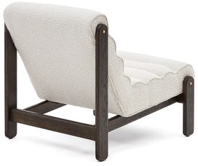 Fehér buklé fotel Magira – Kave Home