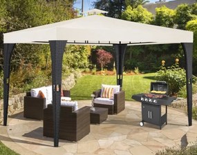 Deuba Rattan pavilon 3x4 m - krém