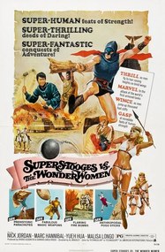 Illusztráció Super Stooges Vs Wonder Women