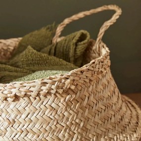 Compactor Belly kötött tengeri fű tárolókosár, 35 x 32 cm, natúr, M