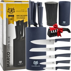 Kések Blokkban Konyhai Kés Szett 5DB-OS +késélező Állvány