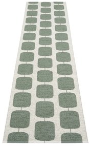 Zöld-krémszínű kültéri-beltéri futószőnyeg 70x300 cm Sten Army – Pappelina