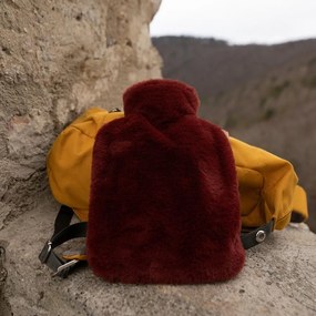 Piros mikroplüss melegvizes palack 1,8 l Classic – Hugo Frosch