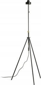 Rendl Luton állólámpa foglalat fekete/sárgaréz E27 max 40W háromlábú állvány