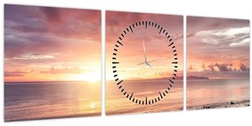 Kép - Tenger panoráma (órával) (90x30 cm)