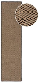 Fekete-natúr színű juta futószőnyeg lépcsőre 60x800 cm Diamond – Flair Rugs