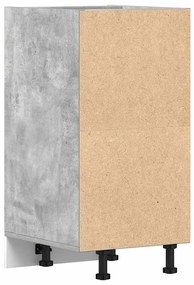 betonszürke szerelt fa alsószekrény 40x44,5x81,5 cm