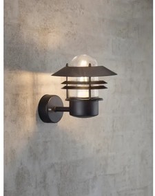 Nordlux - Kültéri fali lámpa BLOKHUS 1xE27/60W/230V IP54 fekete