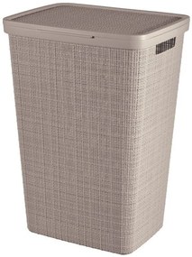 Curver Jute 58 l szennyestartó kosár fedéllel taupe