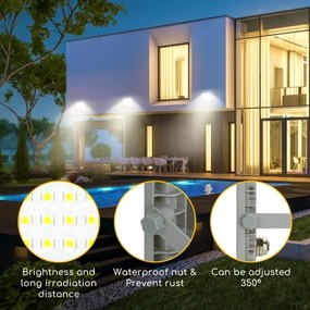 Aigostar - LED Reflektor LED/100W/230V szürke 4000K IP65