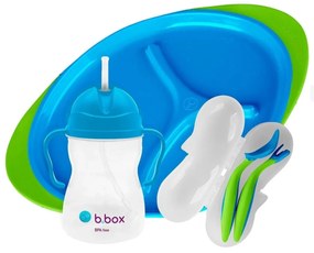 Lux B.Box gyerek étkezőgarnitúra, kék/zöld