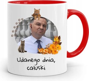 Piros Elnöki Bögre Andrzej Duda Pis Egészség felirattal