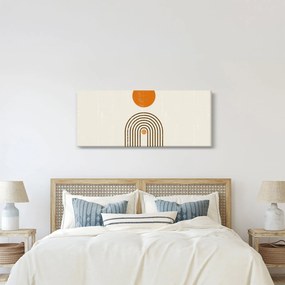 Kép - Barna ívek (120x50 cm)