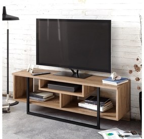 TV asztal/Szekrény Aslana 120 (dió + fekete) . 1101382