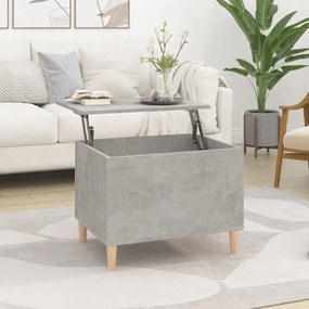 betonszürke szerelt fa dohányzóasztal 60 x 44,5 x 45 cm