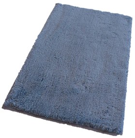 Fürdőszoba-szőnyeg COTTON Kék-szürke - Kék-szürke / 60 x 100 cm