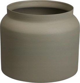 Virágtartó fedő fém kerek modern barna 33cm 1db