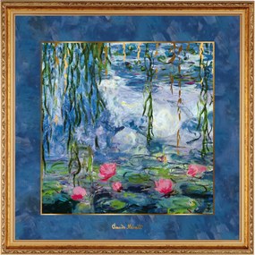 Goebel porcelán kép Monet Tavirózsa 68x68 cm limitált kiadás
