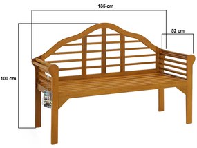 Deuba Kerti pad Marlboro 135 cm - eukaliptusz