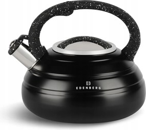 Acél Vízforraló Síppal 3,0 L Indukciós Edenberg 8841 Fekete