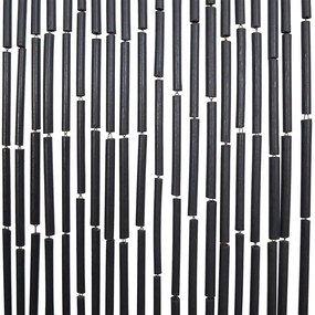 rovaros ajtófüggöny Sötétszürke 90x220 cm bambusz