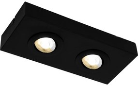 Briloner Briloner 3996025 - LED Spotlámpa CTS 2xLED/4W/230V 2700/4000K fekete BL1878