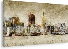 Kép - Művészileg renderelt város (90x60 cm)
