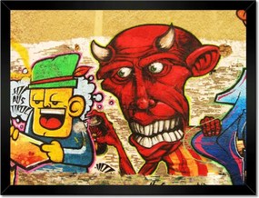 Poszterek keretben 40x30 Grafiti falikép