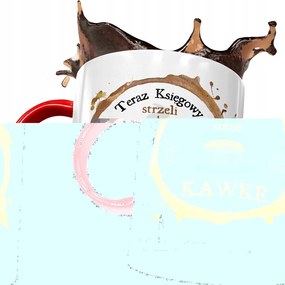 Piros Bögre Könyvelőnek Kávéscsésze Nyomtatott Fotóval