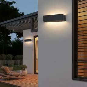 Brilagi - LED-es kültéri fali lámpa DONNANI LED/12W/230V 30 cm fekete IP44