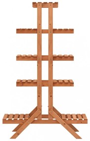 tömör fenyőfa virágtartó állvány 83 x 25 x 132 cm