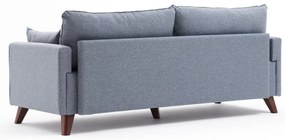3 személyes kanapé Bella Soft Üçlü Koltuk - Kék
