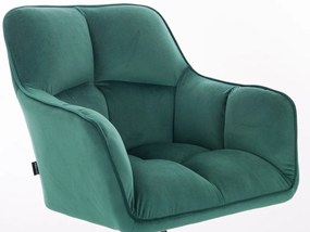 HR550K Sötétzöld modern velúr szék