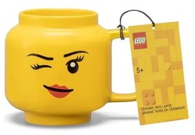 Sárga kerámia gyerek bögre 530 ml Head – LEGO®