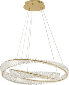 NOVA LUCE 9333063 AURELIA Kristály Függesztett Lámpa LED IP20