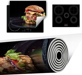 Vinyl Szőnyeg A Konyhába Több Hely 70x52 fekete hamburger